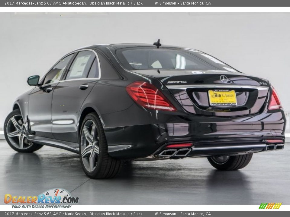 2017 Mercedes-Benz S 63 AMG 4Matic Sedan Obsidian Black Metallic / Black Photo #3