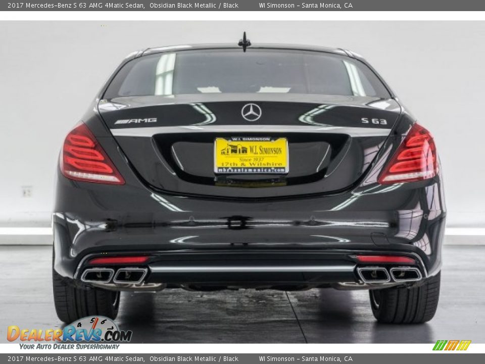 2017 Mercedes-Benz S 63 AMG 4Matic Sedan Obsidian Black Metallic / Black Photo #4