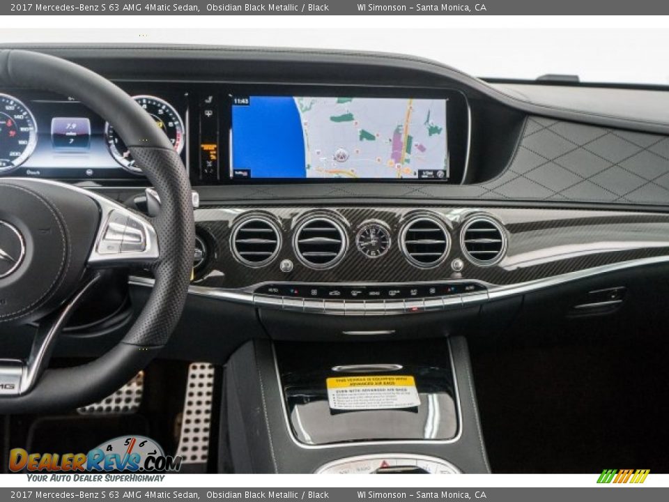 Dashboard of 2017 Mercedes-Benz S 63 AMG 4Matic Sedan Photo #8
