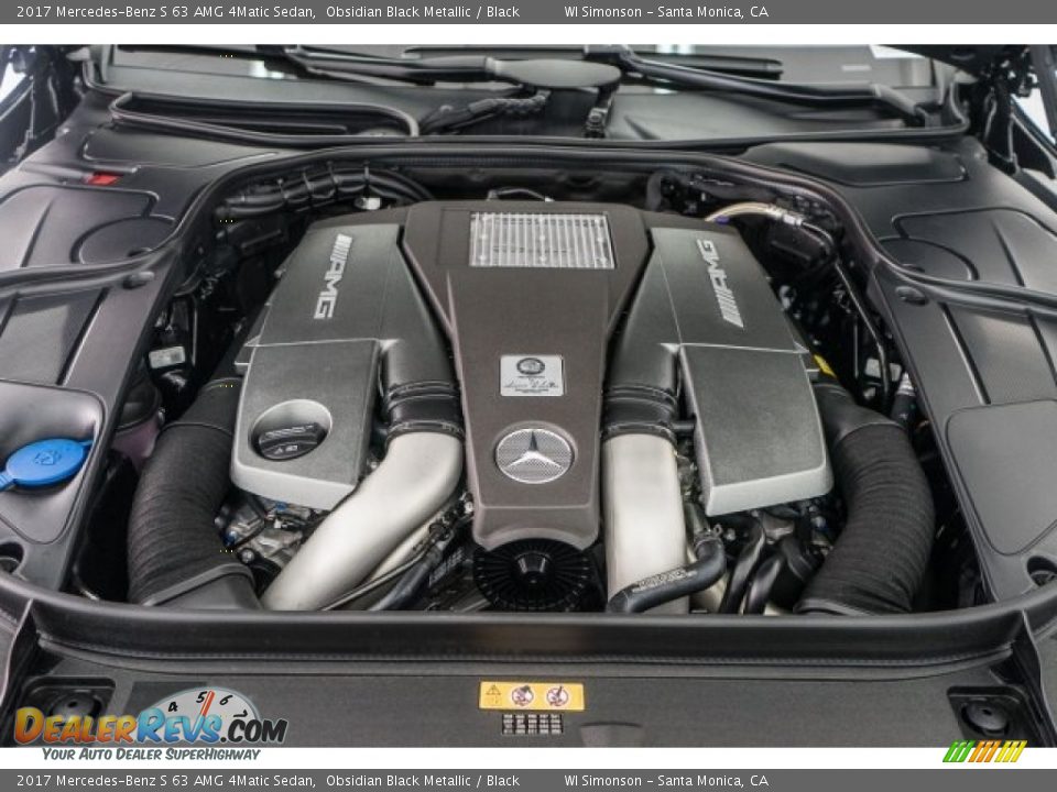 2017 Mercedes-Benz S 63 AMG 4Matic Sedan 5.5 Liter AMG biturbo DOHC 32-Valve VVT V8 Engine Photo #9