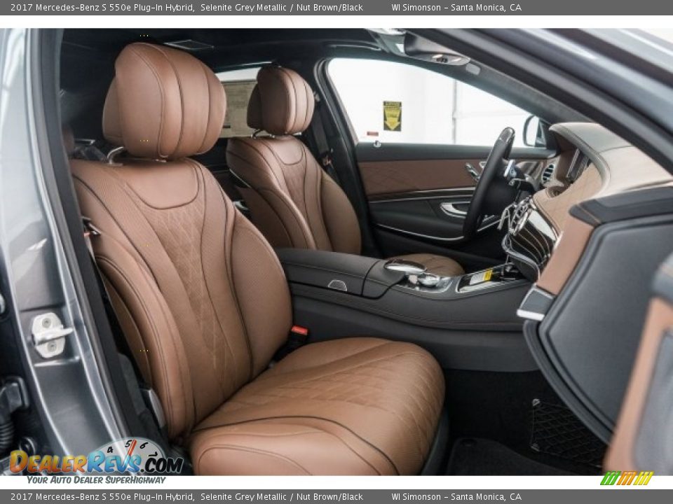 Nut Brown/Black Interior - 2017 Mercedes-Benz S 550e Plug-In Hybrid Photo #2