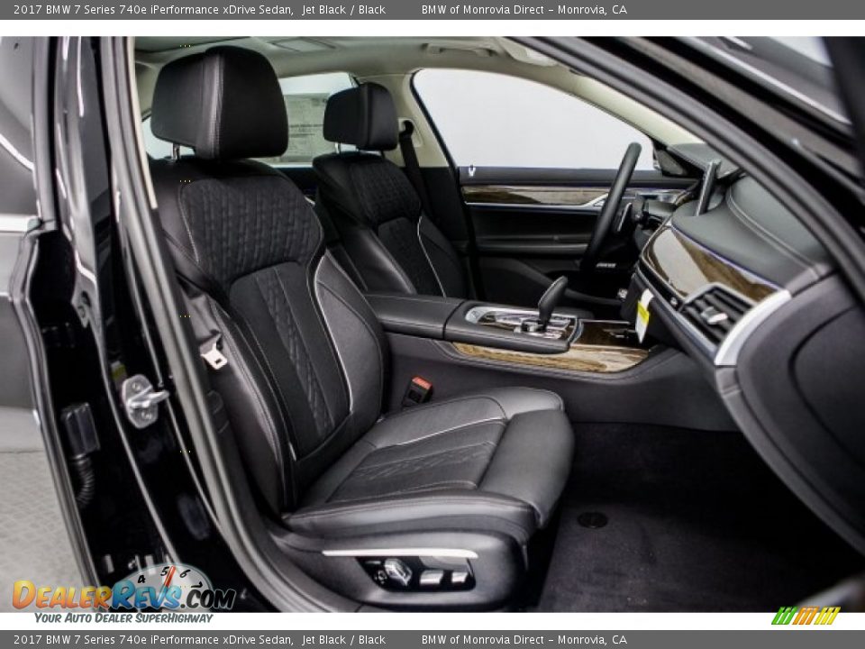 Black Interior - 2017 BMW 7 Series 740e iPerformance xDrive Sedan Photo #2