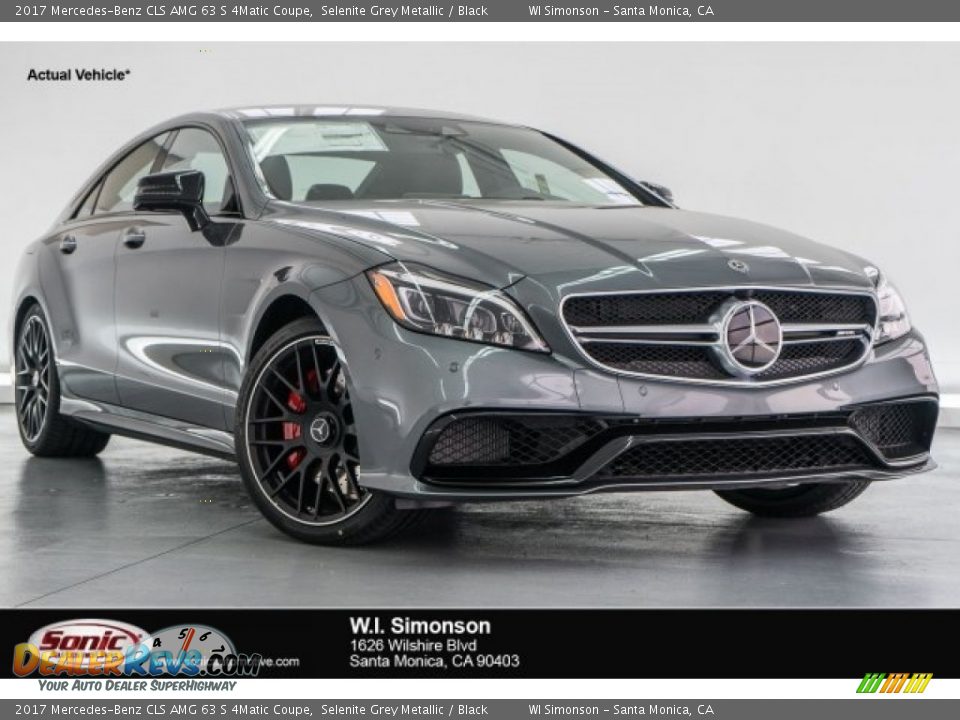 2017 Mercedes-Benz CLS AMG 63 S 4Matic Coupe Selenite Grey Metallic / Black Photo #1