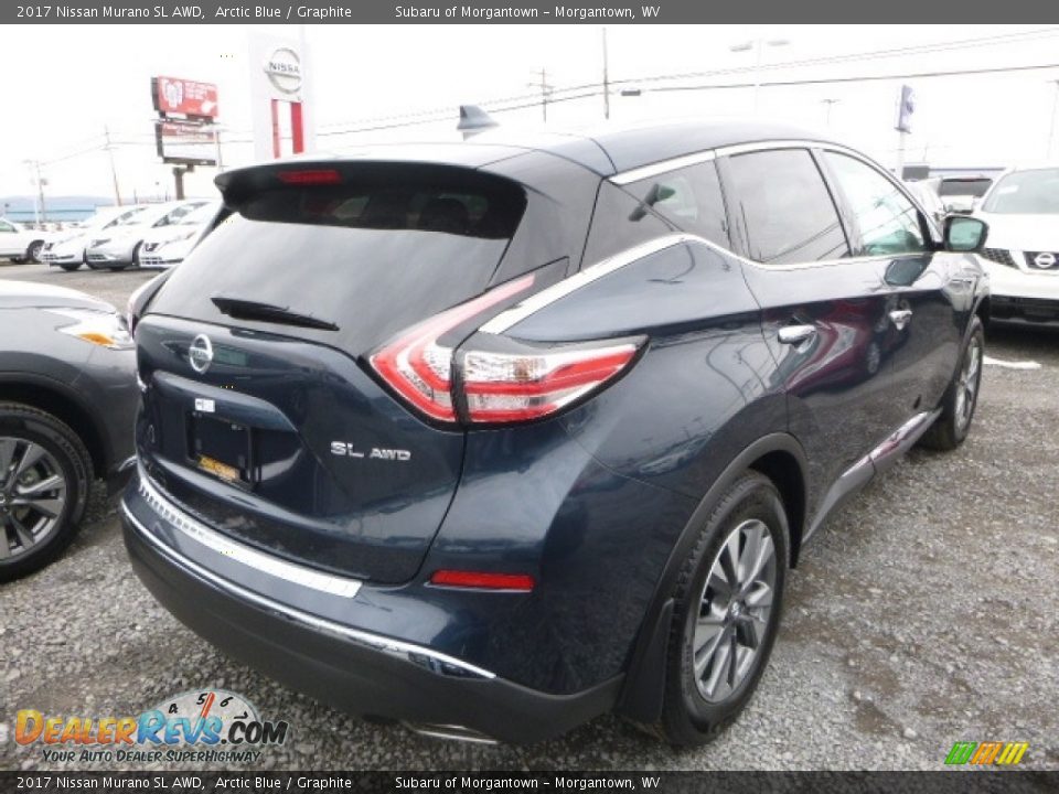 2017 Nissan Murano SL AWD Arctic Blue / Graphite Photo #7