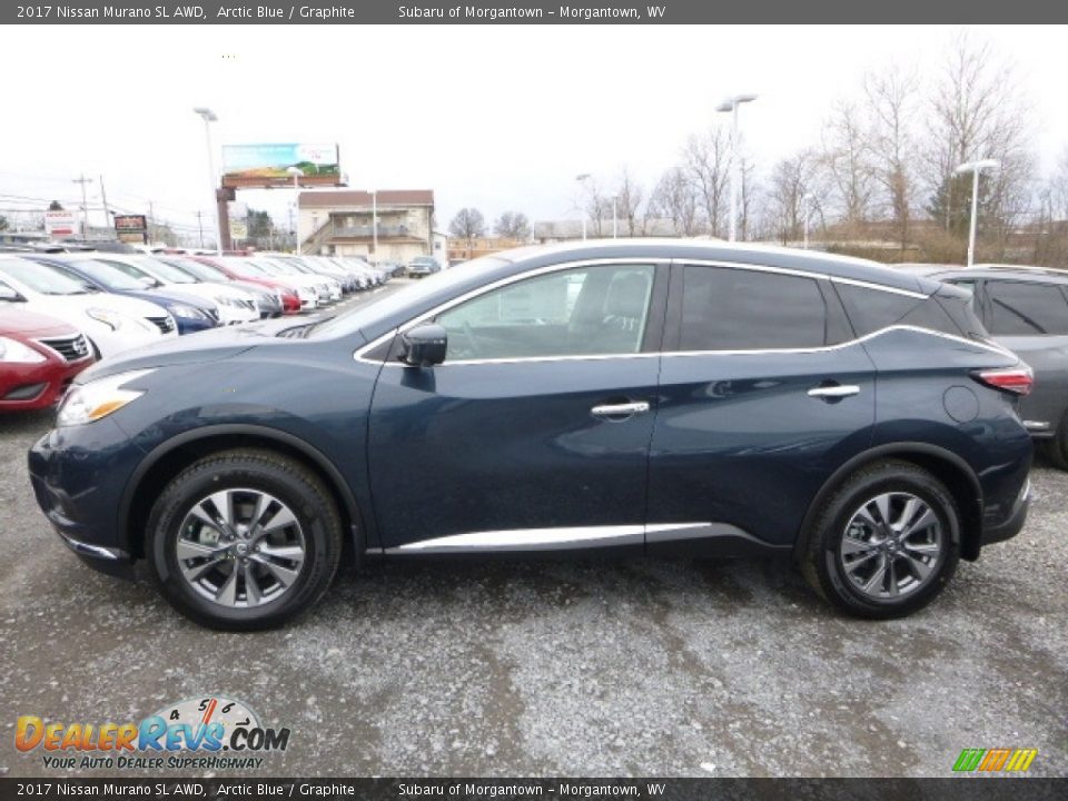 2017 Nissan Murano SL AWD Arctic Blue / Graphite Photo #10