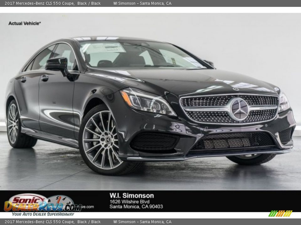 2017 Mercedes-Benz CLS 550 Coupe Black / Black Photo #1