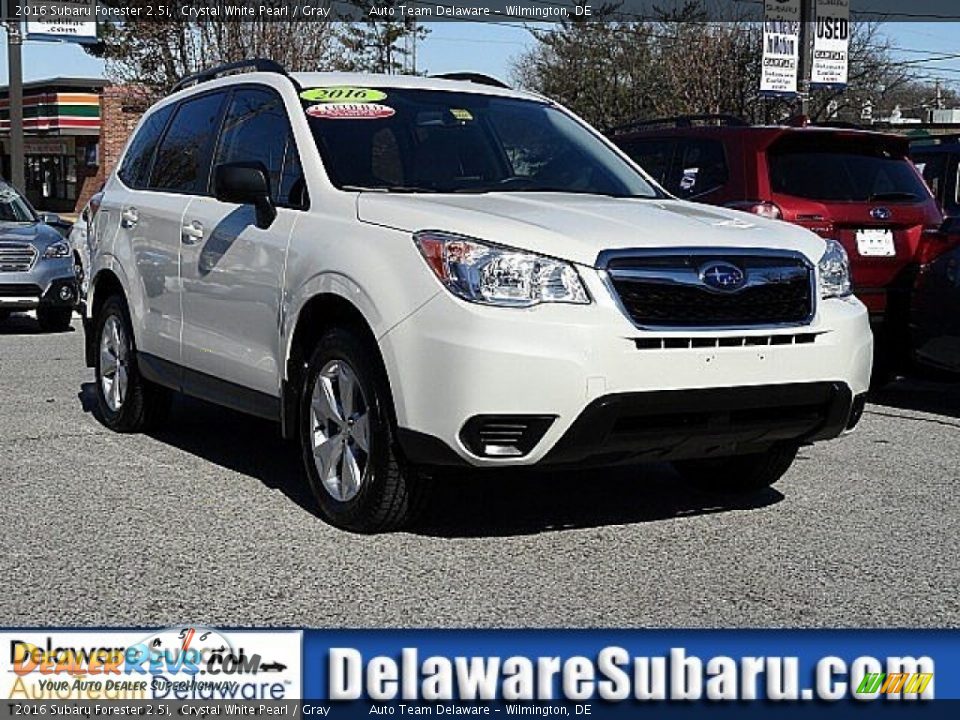 2016 Subaru Forester 2.5i Crystal White Pearl / Gray Photo #1