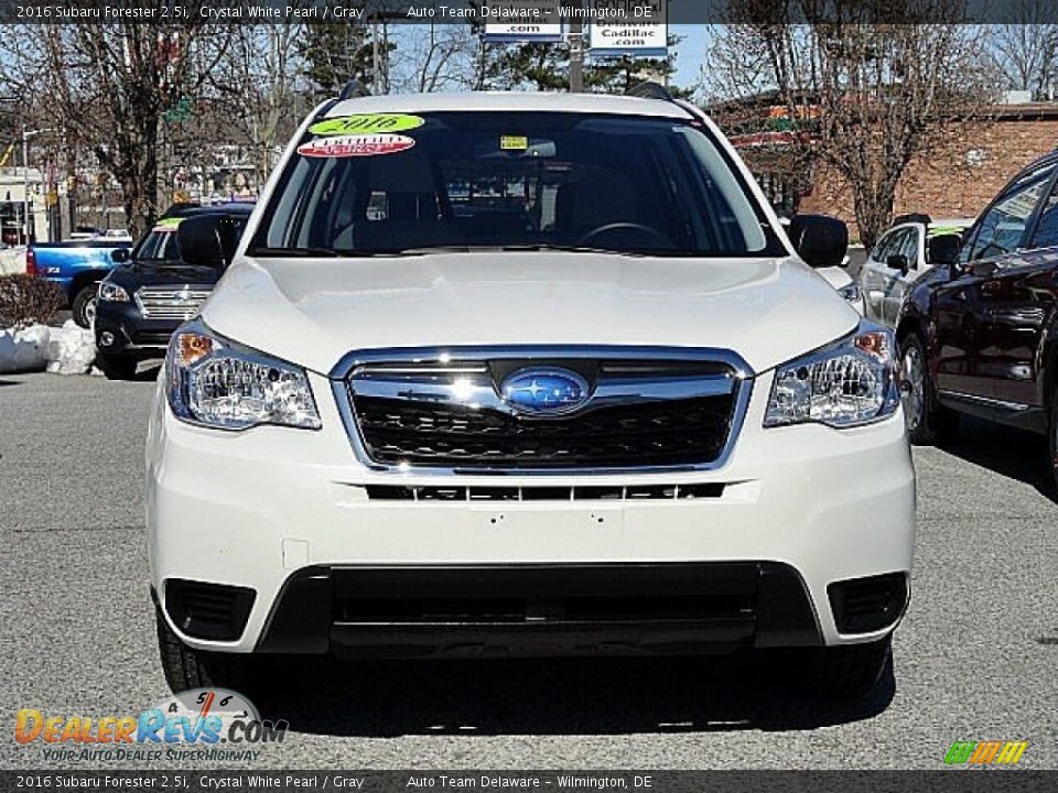 2016 Subaru Forester 2.5i Crystal White Pearl / Gray Photo #2