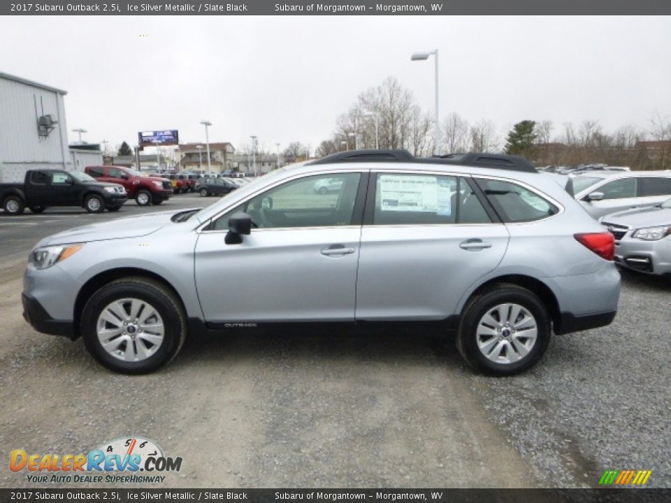 2017 Subaru Outback 2.5i Ice Silver Metallic / Slate Black Photo #10