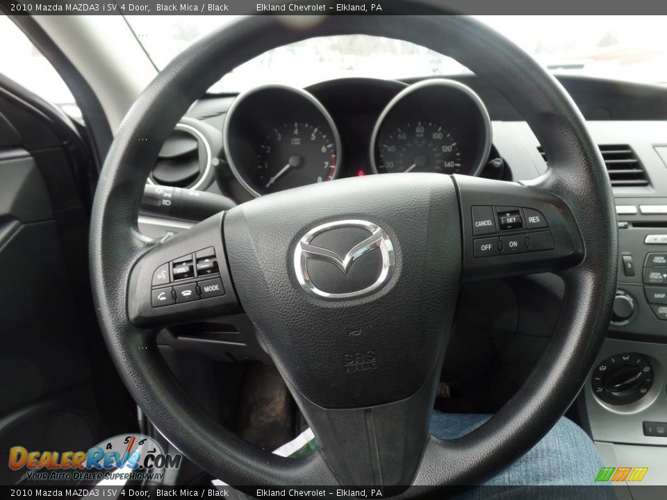 2010 Mazda MAZDA3 i SV 4 Door Black Mica / Black Photo #28