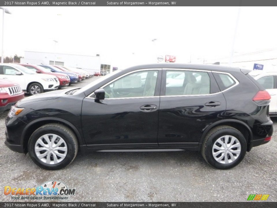 2017 Nissan Rogue S AWD Magnetic Black / Charcoal Photo #9
