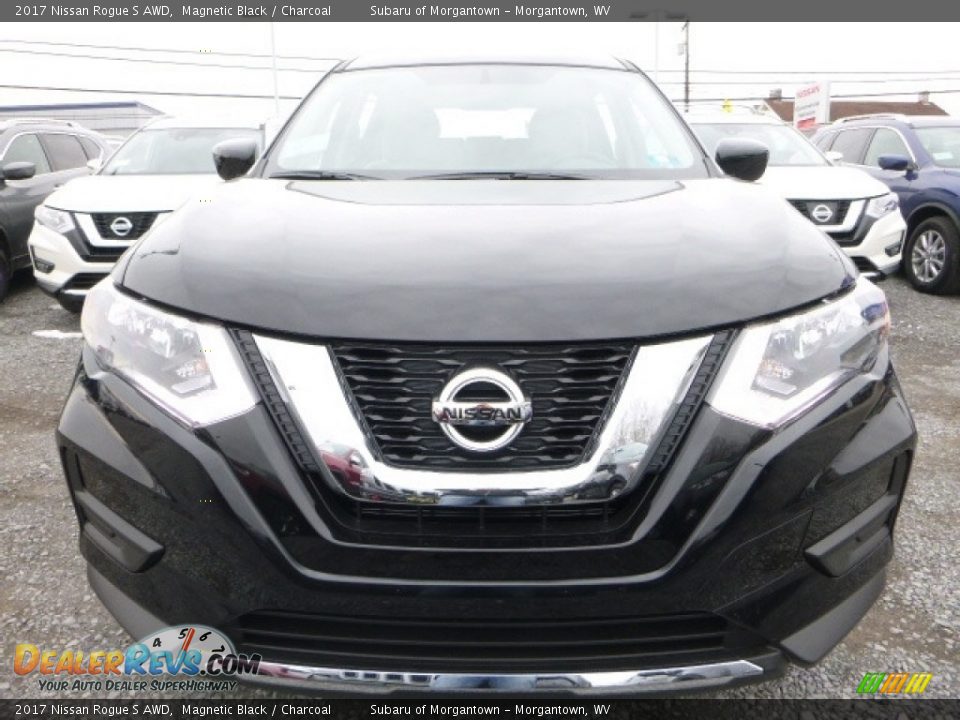 2017 Nissan Rogue S AWD Magnetic Black / Charcoal Photo #11