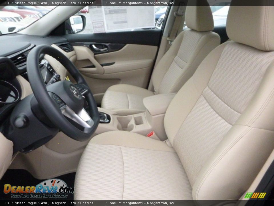 2017 Nissan Rogue S AWD Magnetic Black / Charcoal Photo #12