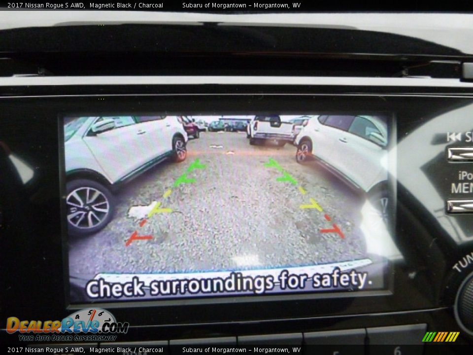 2017 Nissan Rogue S AWD Magnetic Black / Charcoal Photo #16