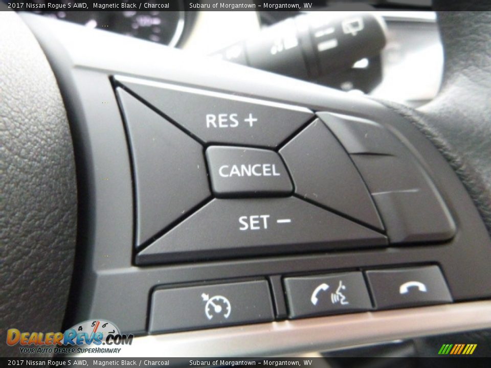 2017 Nissan Rogue S AWD Magnetic Black / Charcoal Photo #19