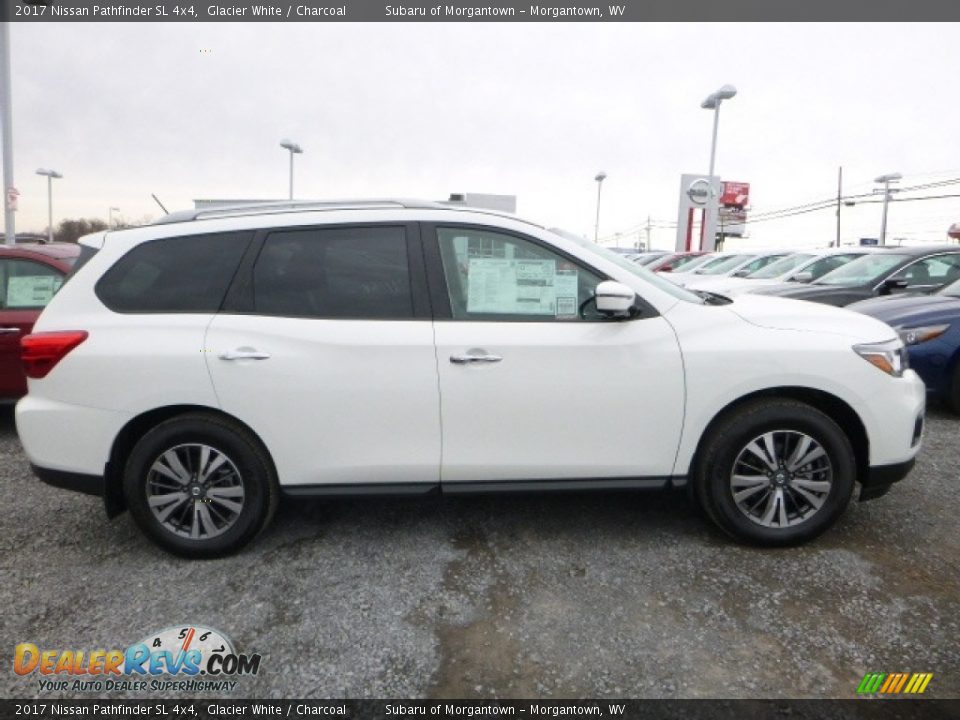 2017 Nissan Pathfinder SL 4x4 Glacier White / Charcoal Photo #5