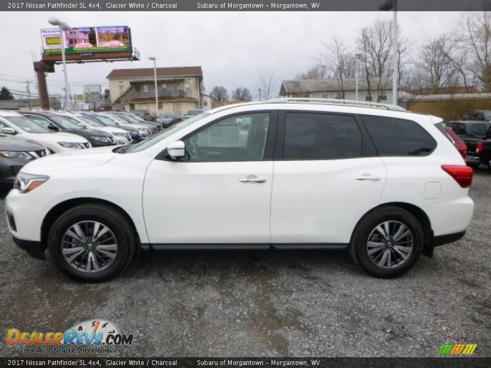 2017 Nissan Pathfinder SL 4x4 Glacier White / Charcoal Photo #11