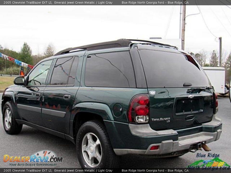 2005 Chevrolet TrailBlazer EXT LS Emerald Jewel Green Metallic / Light Gray Photo #3