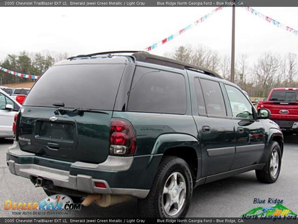 2005 Chevrolet TrailBlazer EXT LS Emerald Jewel Green Metallic / Light Gray Photo #5