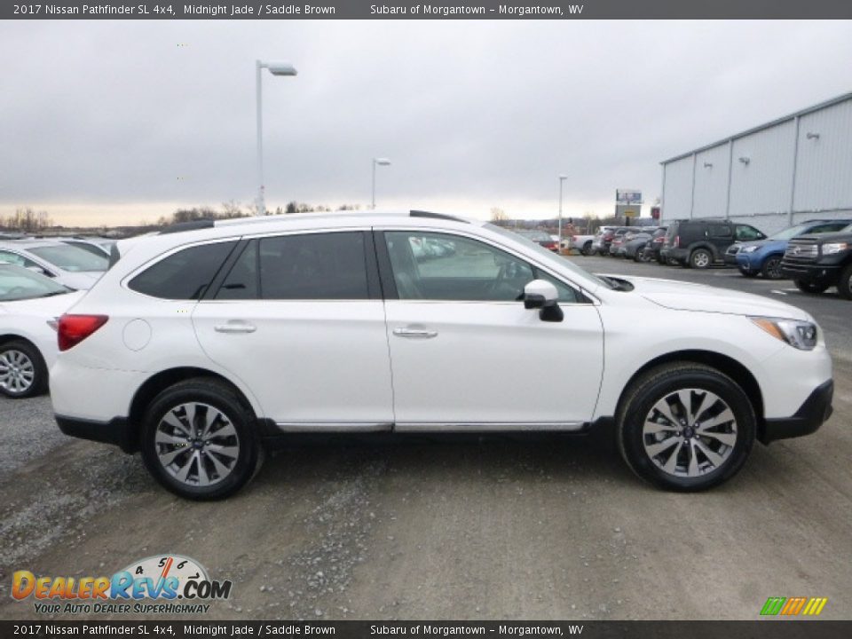 2017 Nissan Pathfinder SL 4x4 Midnight Jade / Saddle Brown Photo #3