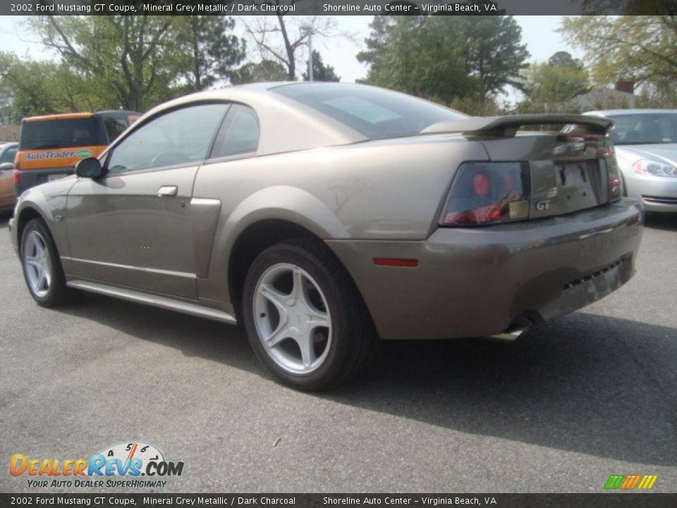 2002 Ford Mustang GT Coupe Mineral Grey Metallic / Dark Charcoal Photo #3