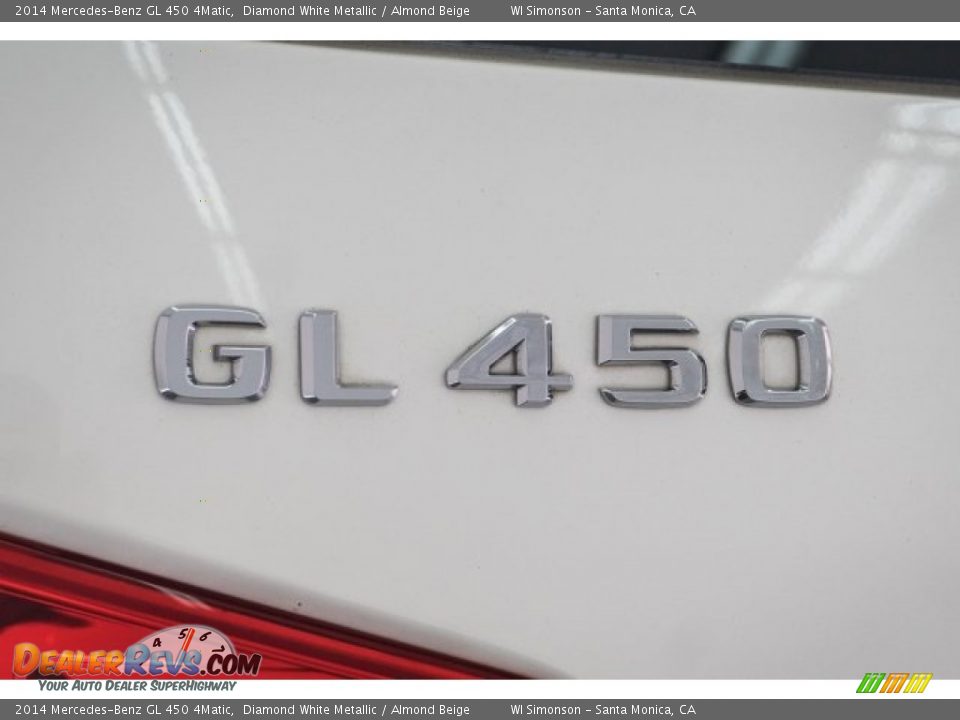 2014 Mercedes-Benz GL 450 4Matic Diamond White Metallic / Almond Beige Photo #7