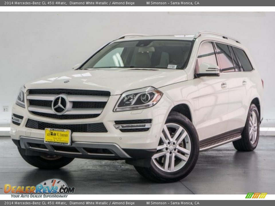 2014 Mercedes-Benz GL 450 4Matic Diamond White Metallic / Almond Beige Photo #15