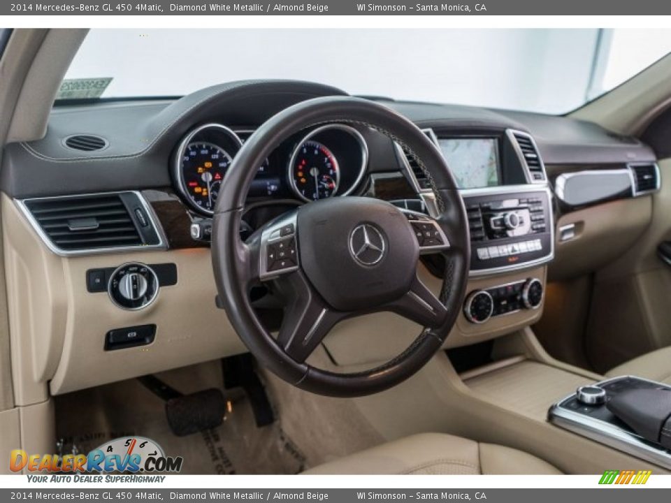2014 Mercedes-Benz GL 450 4Matic Diamond White Metallic / Almond Beige Photo #19