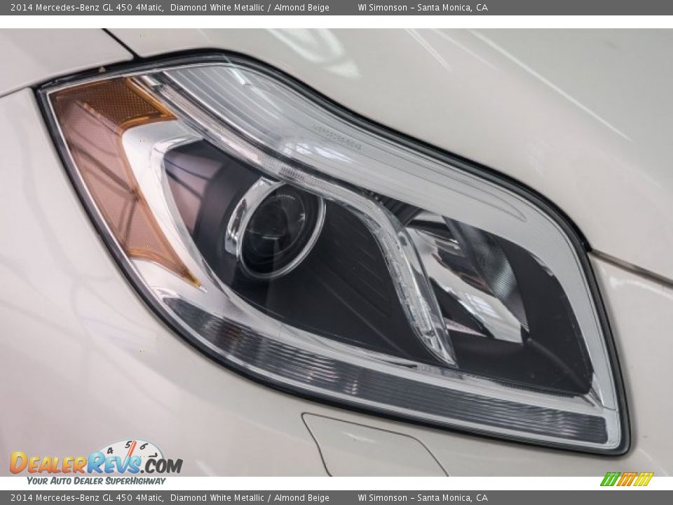 2014 Mercedes-Benz GL 450 4Matic Diamond White Metallic / Almond Beige Photo #27