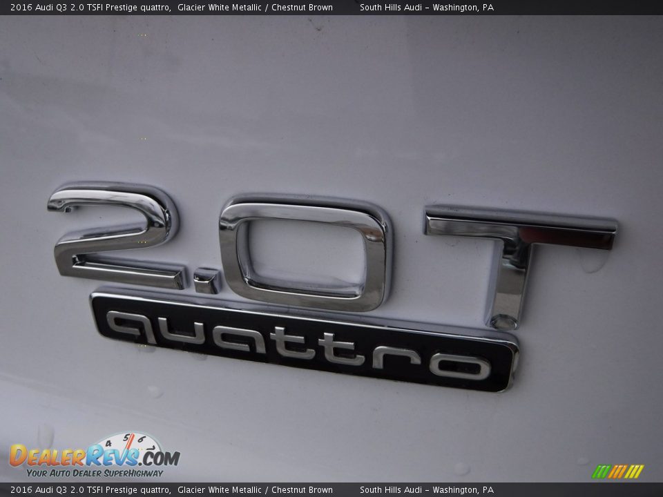 2016 Audi Q3 2.0 TSFI Prestige quattro Glacier White Metallic / Chestnut Brown Photo #14