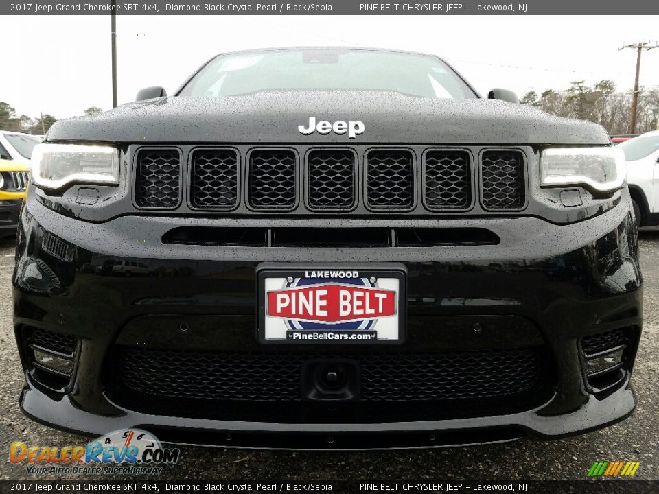 2017 Jeep Grand Cherokee SRT 4x4 Diamond Black Crystal Pearl / Black/Sepia Photo #2