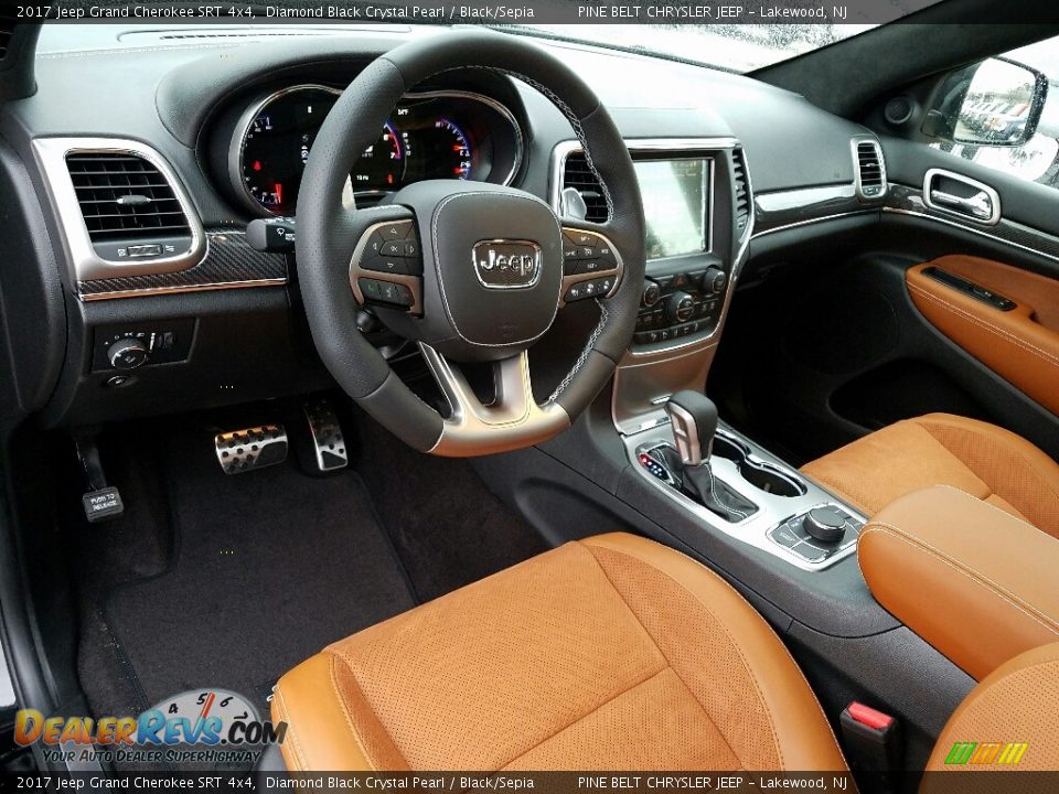 Black/Sepia Interior - 2017 Jeep Grand Cherokee SRT 4x4 Photo #9