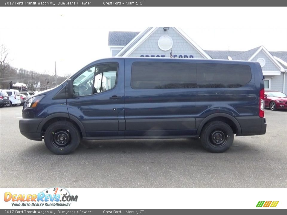 2017 Ford Transit Wagon XL Blue Jeans / Pewter Photo #4