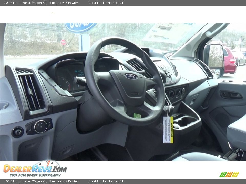 2017 Ford Transit Wagon XL Blue Jeans / Pewter Photo #11