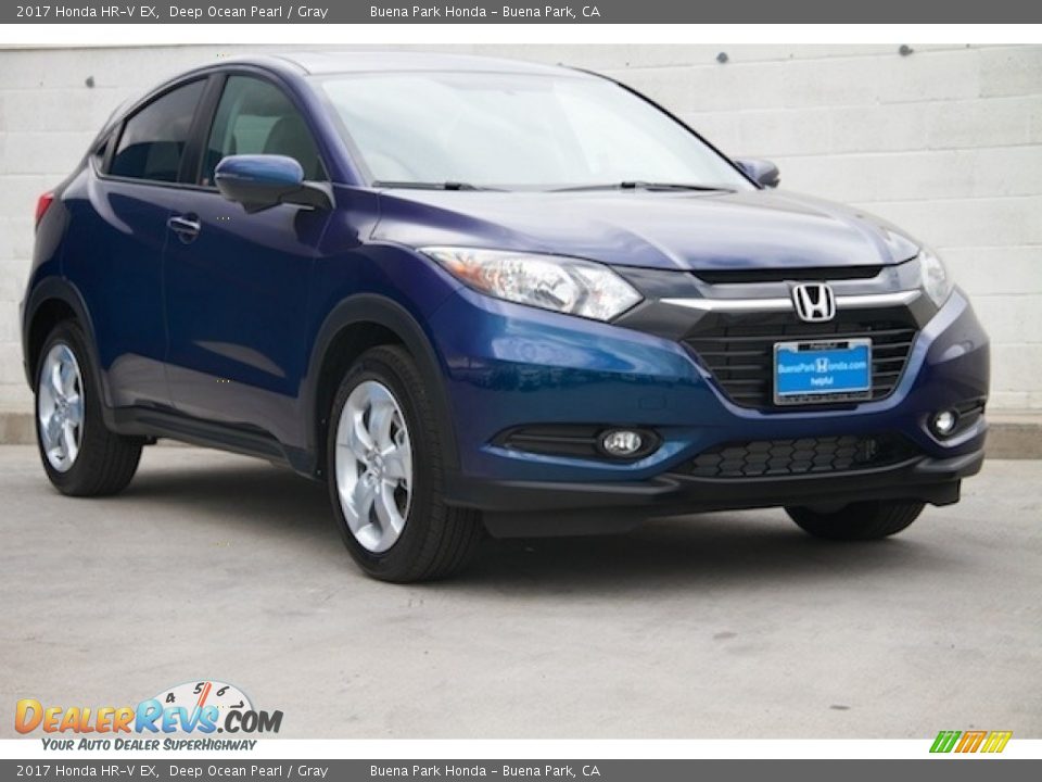 2017 Honda HR-V EX Deep Ocean Pearl / Gray Photo #1