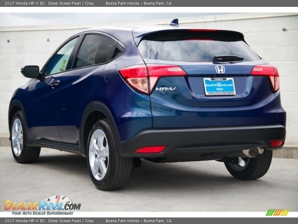 2017 Honda HR-V EX Deep Ocean Pearl / Gray Photo #2