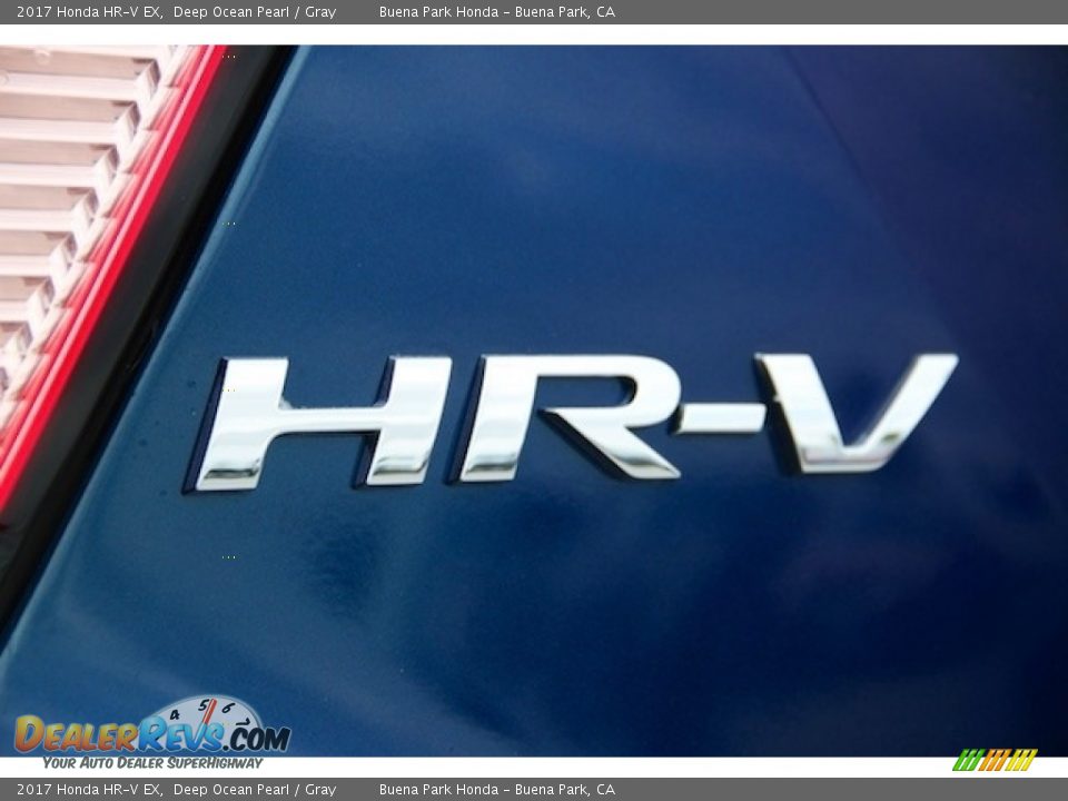 2017 Honda HR-V EX Deep Ocean Pearl / Gray Photo #3