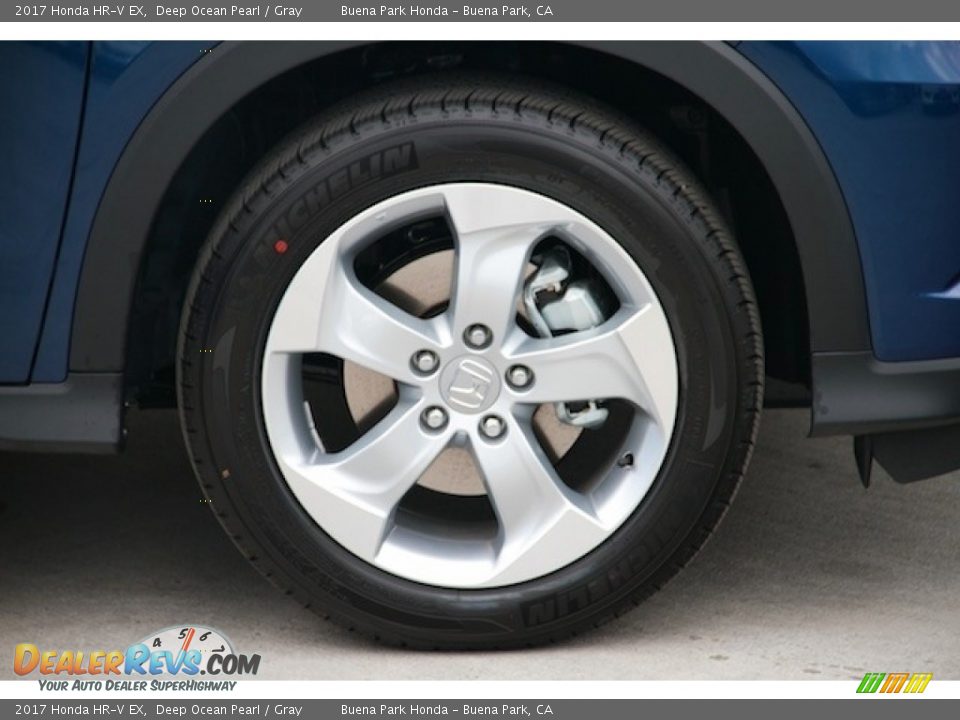 2017 Honda HR-V EX Deep Ocean Pearl / Gray Photo #5