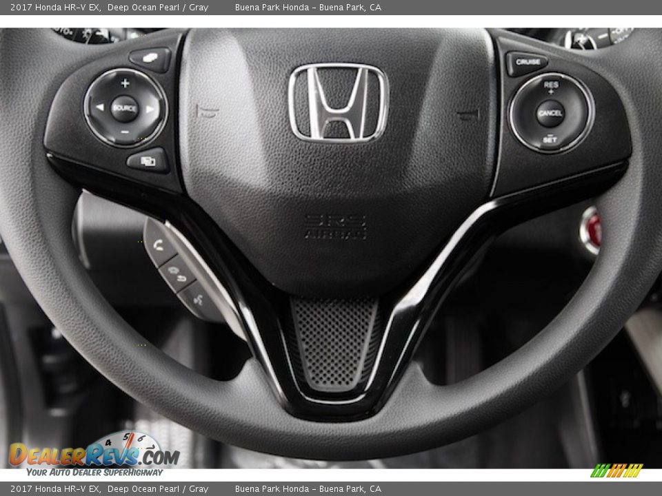 2017 Honda HR-V EX Deep Ocean Pearl / Gray Photo #10