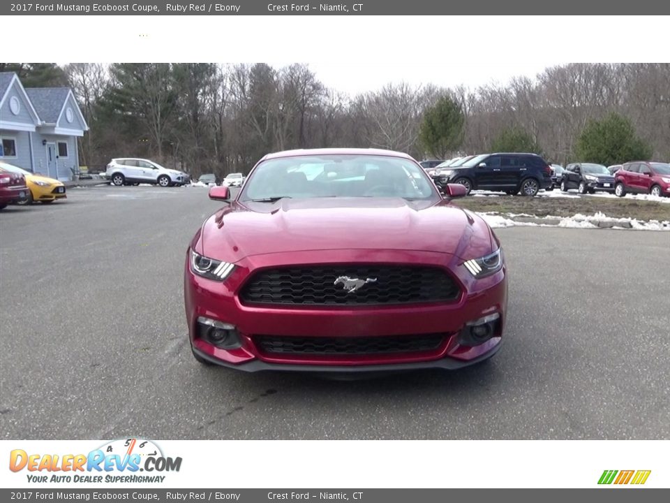 2017 Ford Mustang Ecoboost Coupe Ruby Red / Ebony Photo #2