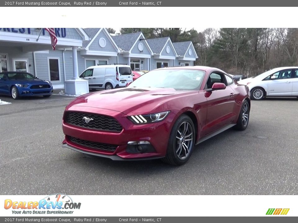 2017 Ford Mustang Ecoboost Coupe Ruby Red / Ebony Photo #3