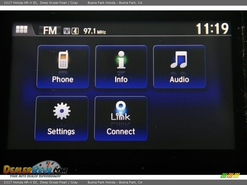 2017 Honda HR-V EX Deep Ocean Pearl / Gray Photo #17