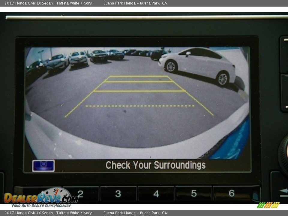 2017 Honda Civic LX Sedan Taffeta White / Ivory Photo #6