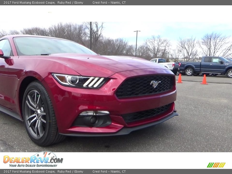 2017 Ford Mustang Ecoboost Coupe Ruby Red / Ebony Photo #23