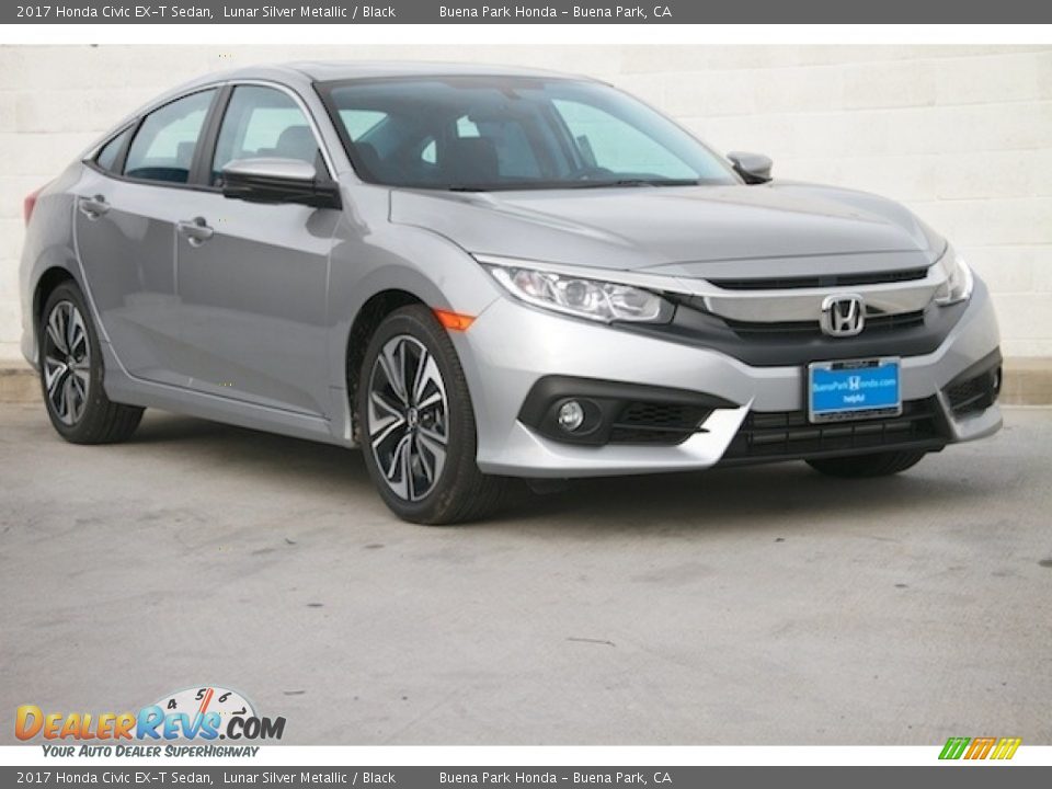 2017 Honda Civic EX-T Sedan Lunar Silver Metallic / Black Photo #1