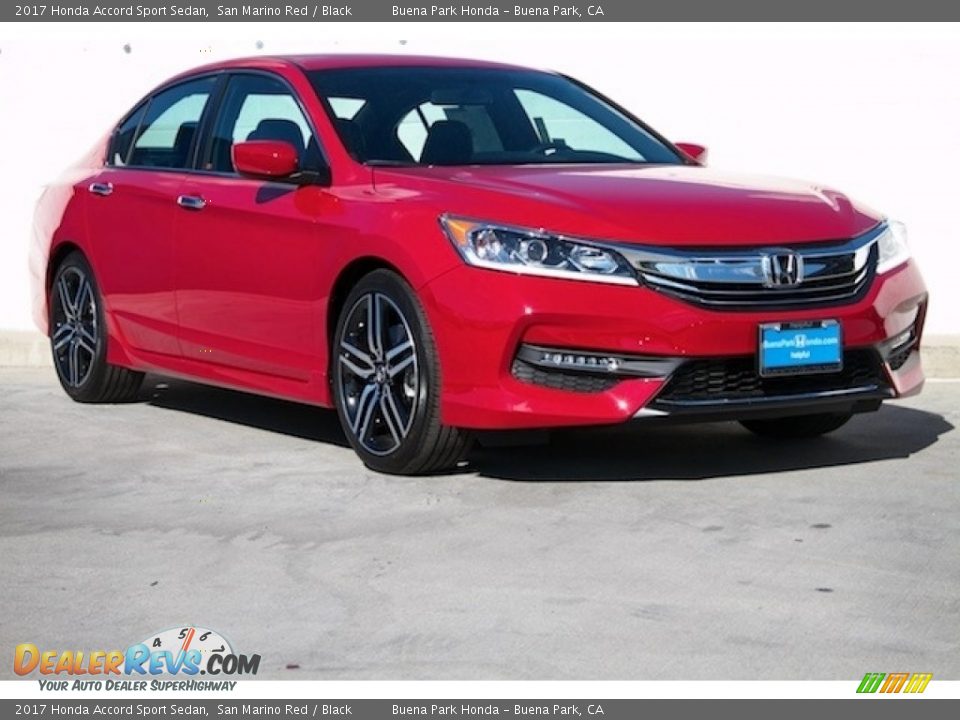 2017 Honda Accord Sport Sedan San Marino Red / Black Photo #1