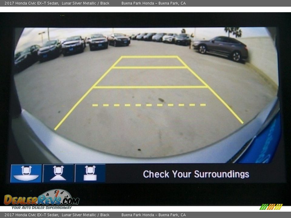 2017 Honda Civic EX-T Sedan Lunar Silver Metallic / Black Photo #7