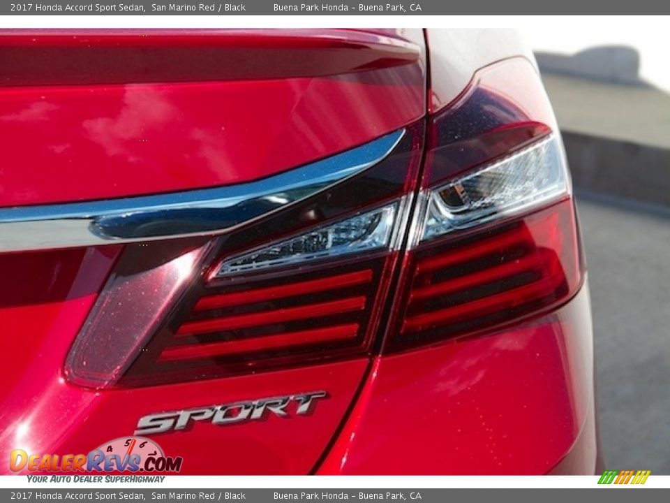 2017 Honda Accord Sport Sedan San Marino Red / Black Photo #4
