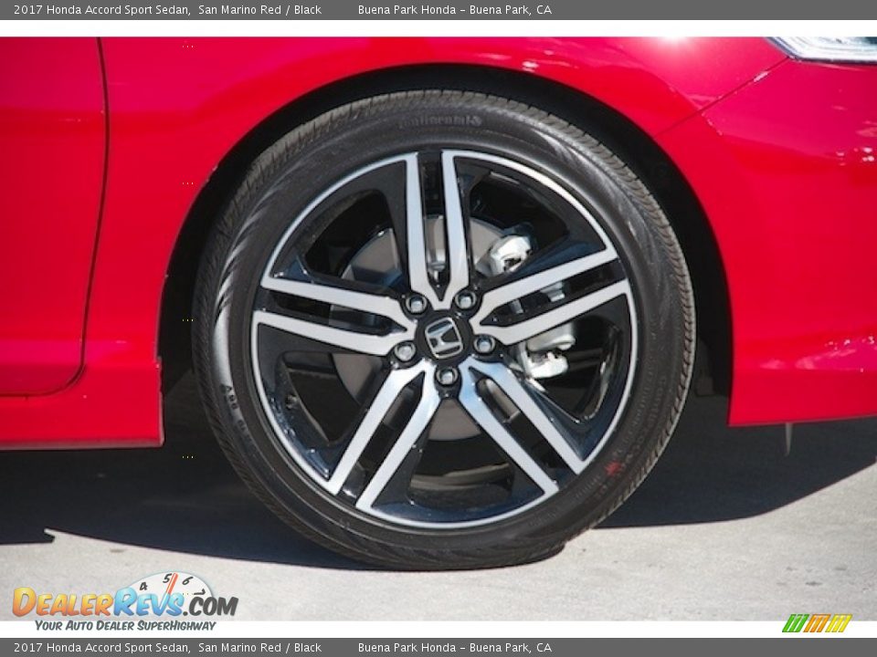 2017 Honda Accord Sport Sedan San Marino Red / Black Photo #5