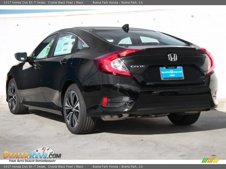 2017 Honda Civic EX-T Sedan Crystal Black Pearl / Black Photo #2